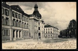 AK Herisau, Poststrasse, 1906