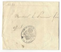 aa695/"Préphilatélie"demande au Procureur Général de 1859...