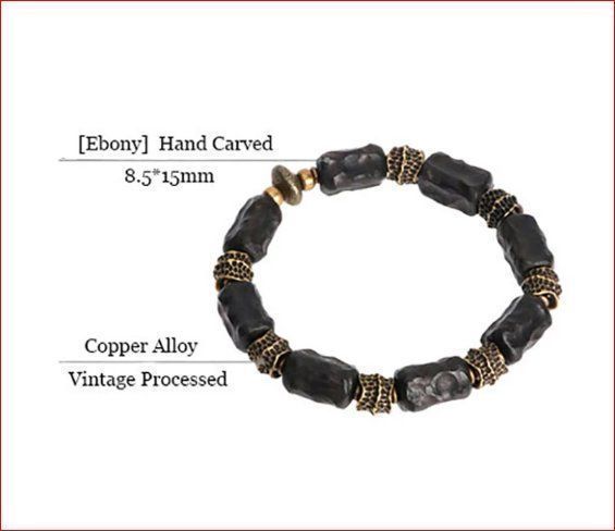 Bracciali & Braccialetti: Armband Ebenholz / Kupfer. Handmade! – Nuovo e nell'imballaggio originale da Burgdorf venduto da XJ6 5