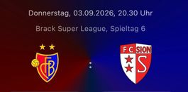 2 Tickets FC Basel - FC Sion