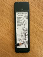 5 Faber-Castell "Castell 9000 Jumbo" Bleistifte