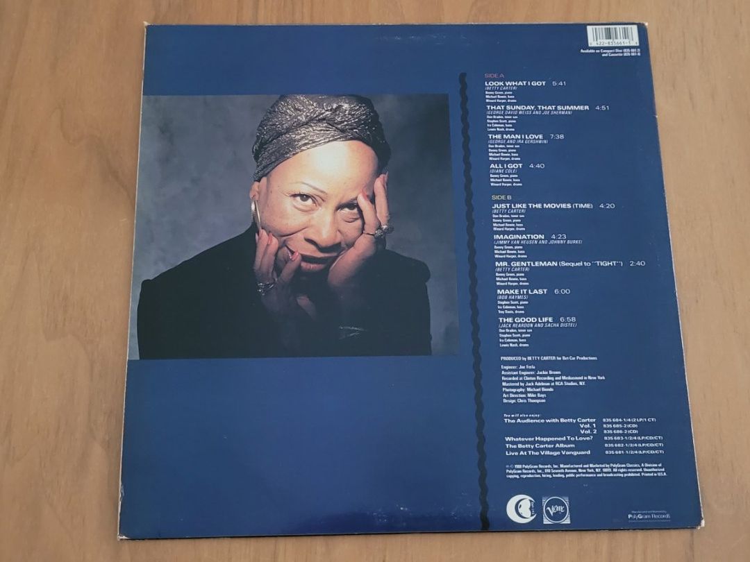Schallplatten: LP  Betty Carter – Gebraucht aus Martigny von MZ-67 1