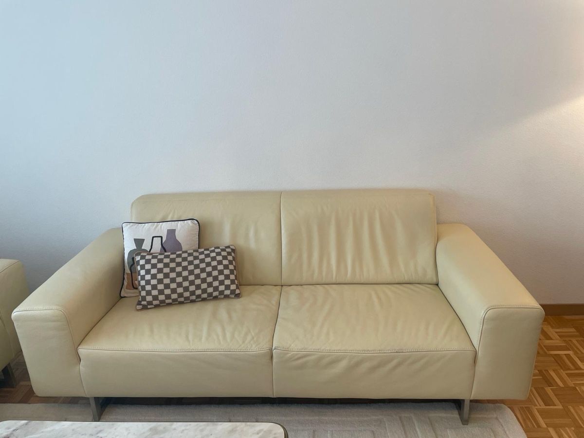 Koinor Divani: 2 bequeme 2er Sofas aus Leder – Usato da Effretikon venduto da demet802