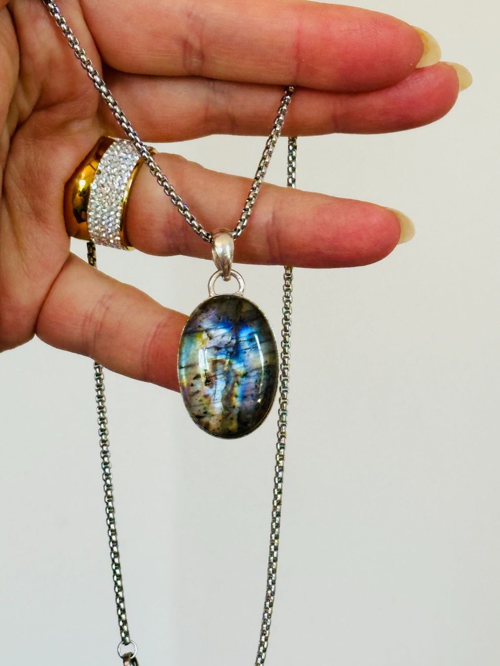 Catenine: Labradorite Gemstone Handmade Jewelry necklace – Nuovo e nell'imballaggio originale da Genève venduto da AGBERG 8