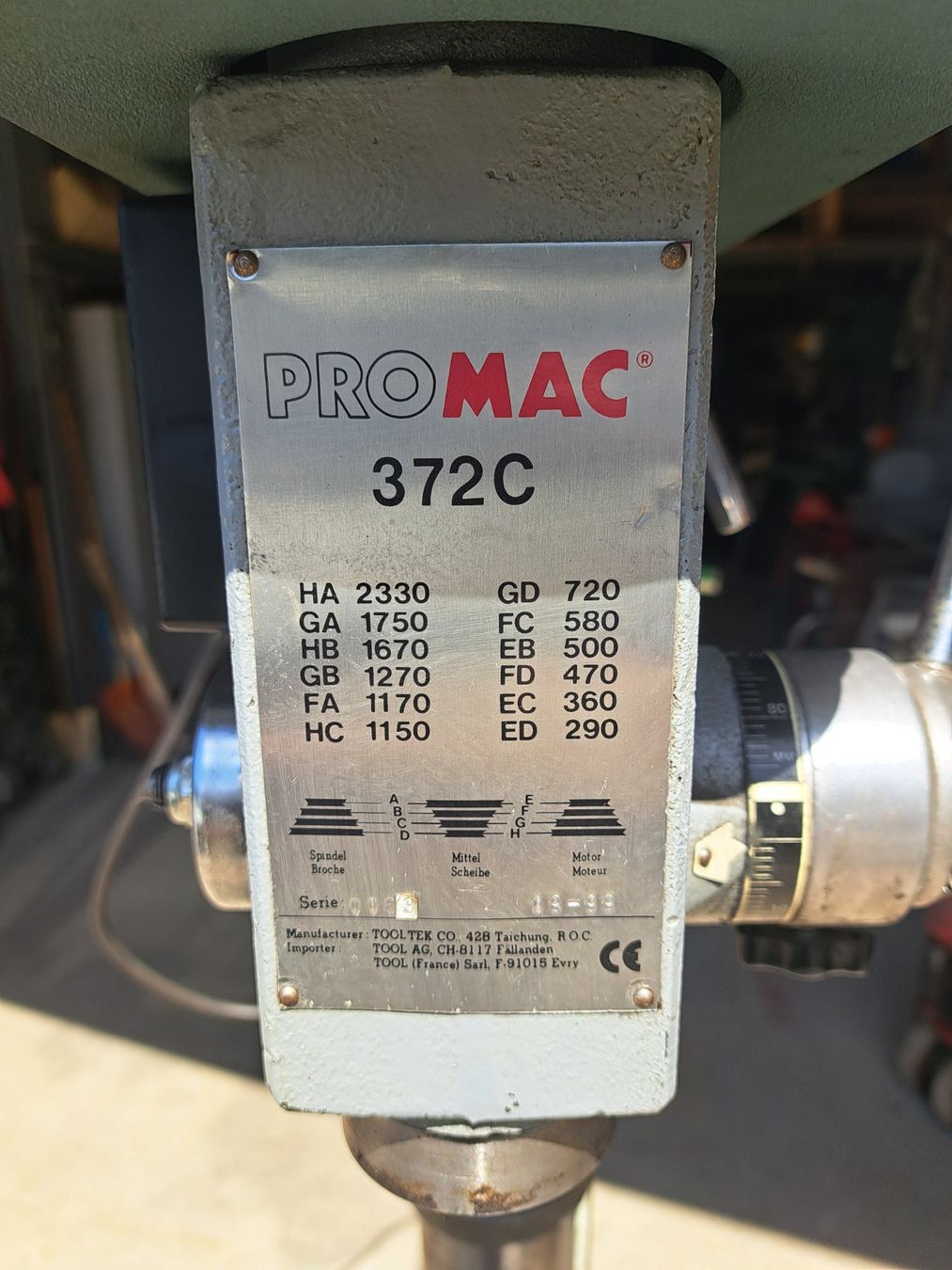 Promac Trapani: Säulenbohrmaschine ProMac 372C – Usato da Flims Dorf venduto da Brugar 4