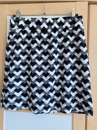 Jupe stretch à motifs géométriques