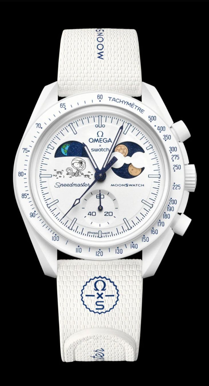Swatch Orologi: Omega x Swatch MoonSwatch Snoopy - ice - flocon de neige – Nuovo e nell'imballaggio originale da Bursinel venduto da Rolesor 1