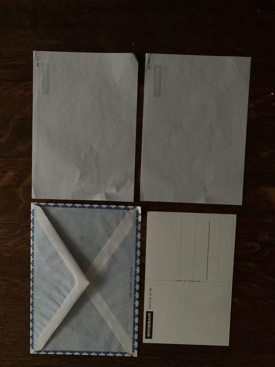 Papiere: Swissair Briefpapier – Gebraucht aus Egg b. Zürich von ohtannenbaum 1