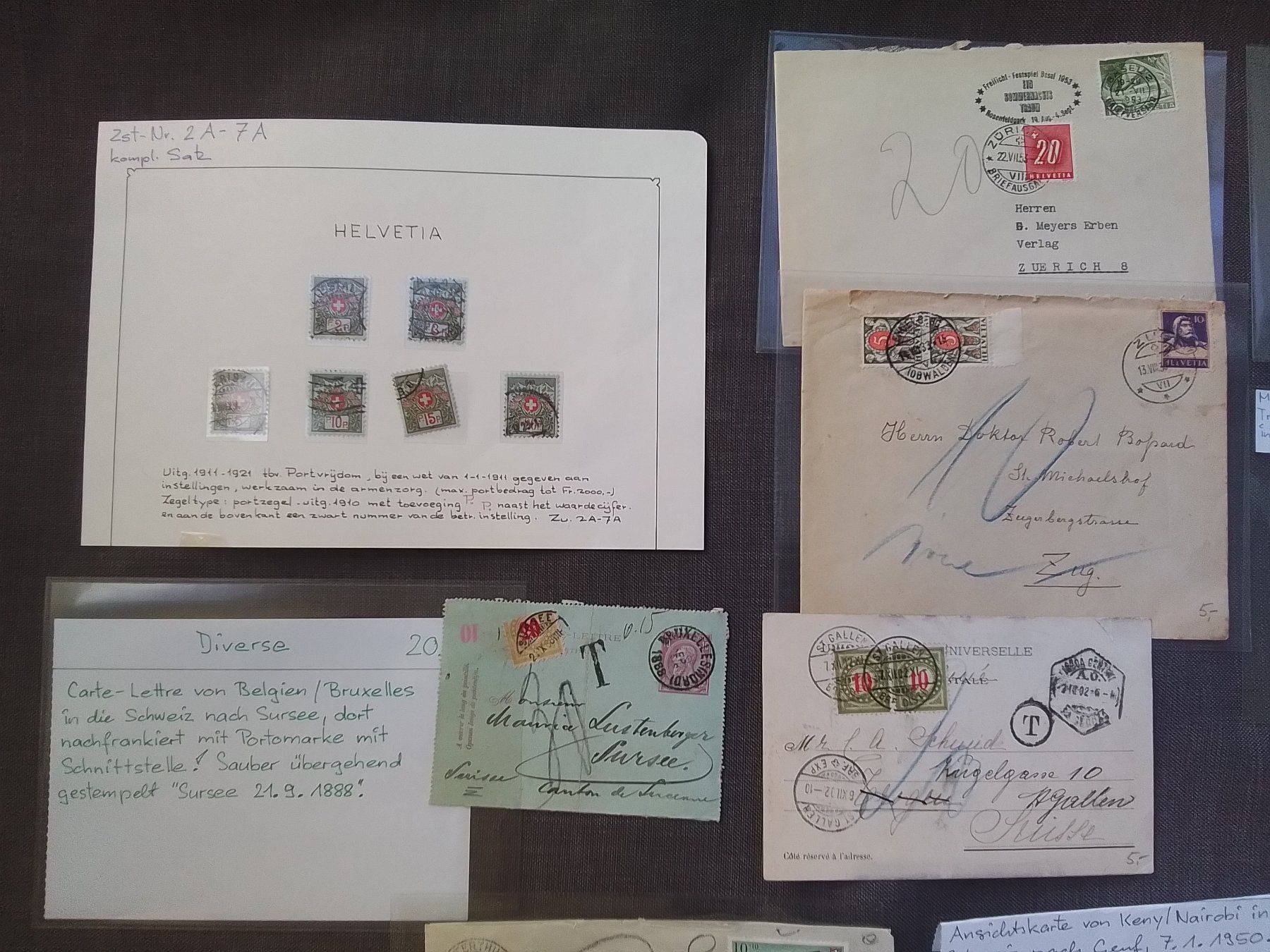 Tutti i francobolli: Sammlung Nachporto Schweiz – Usato da Reichenburg venduto da ibiza18 1