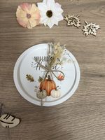 Handgemachter Herbst Dekoteller