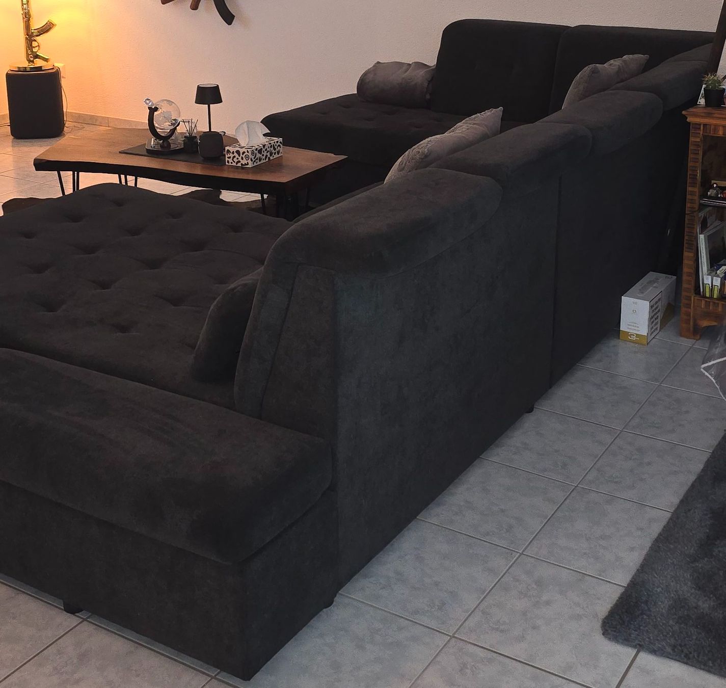 Sofas: Grosses Ecksofa Grau mit Bettfunktion – Gebraucht aus Uznach von Marselll 1