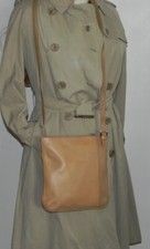 Sac Longchamp vintage en cuir beige, parfait pour l'été!