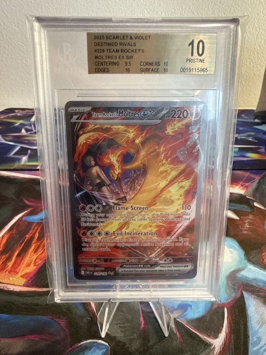 Pokémon Carte collezionabili: Pokemon Team Rocket's Moltres EX SIR BGS 10 Pristine! – Nuovo (secondo la descrizione) da Liestal venduto da Bryan28