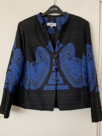 KATHARINA V. BRAUN 56% Wolle Jacke Blazer Gr 42 NWRT
