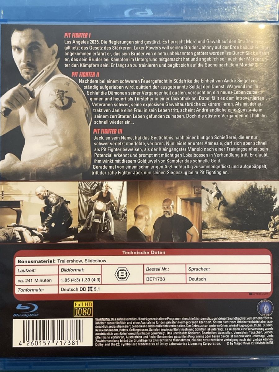 Tutti i DVDs: Pit Fighter 1-3 - Collection   – Usato da Waldenburg venduto da Gonzo8 1