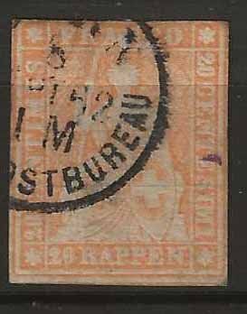 Tutti i francobolli: CH025g - Strubel 25g obl. – Usato da Trélex venduto da Phil_Albert