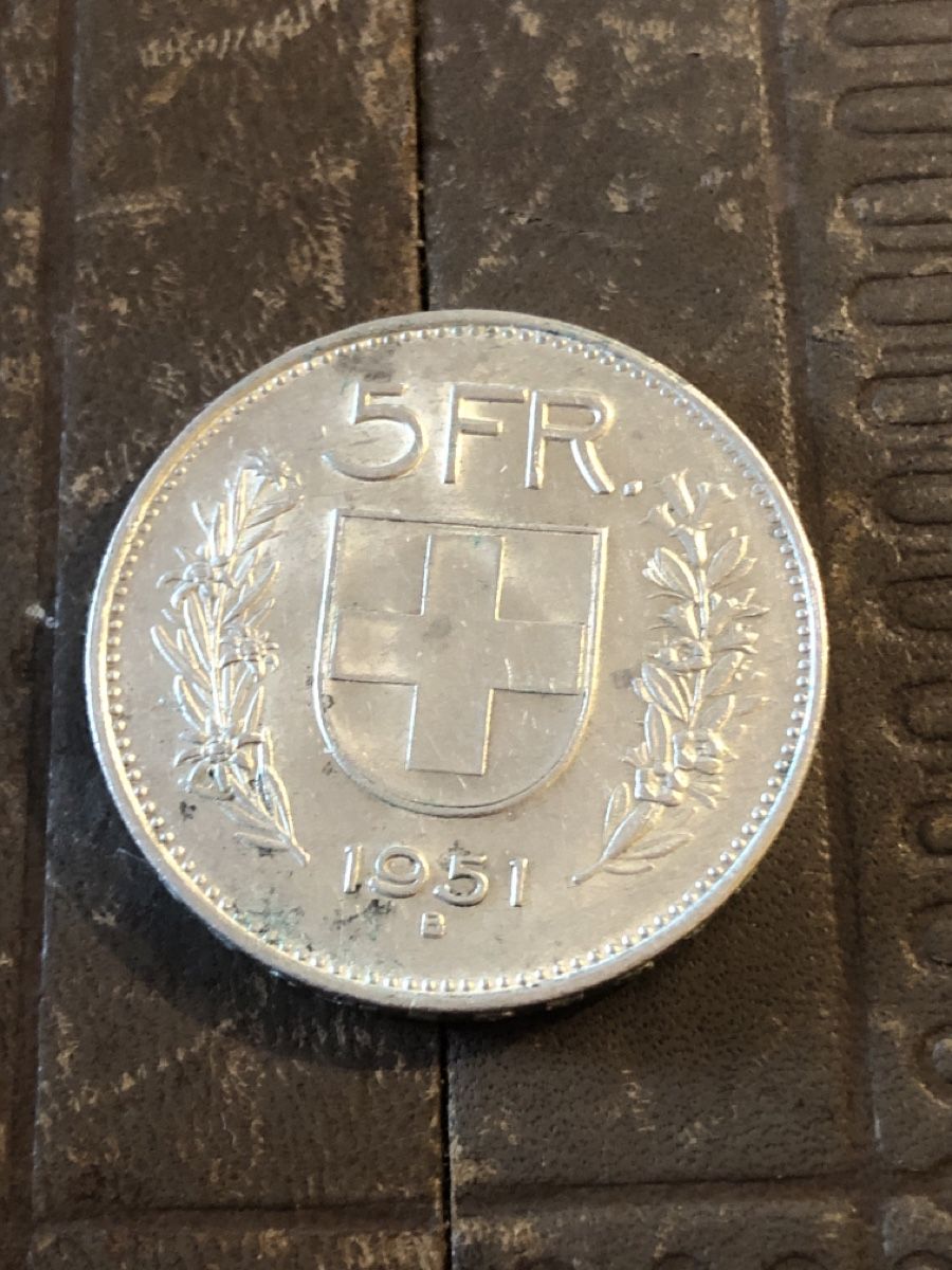 Tutti le monete: 5 Franken 1951 – Usato da Mühlethal venduto da nyffeler2815