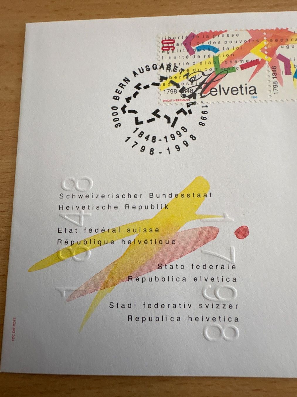 Tutti i francobolli: Briefumschlag Helvetia 1848-1998 – Usato da Ibach venduto da lisch3 3