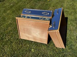 3 schöne Spiegelschubladen aus den 40iger Jahren Holz Buche