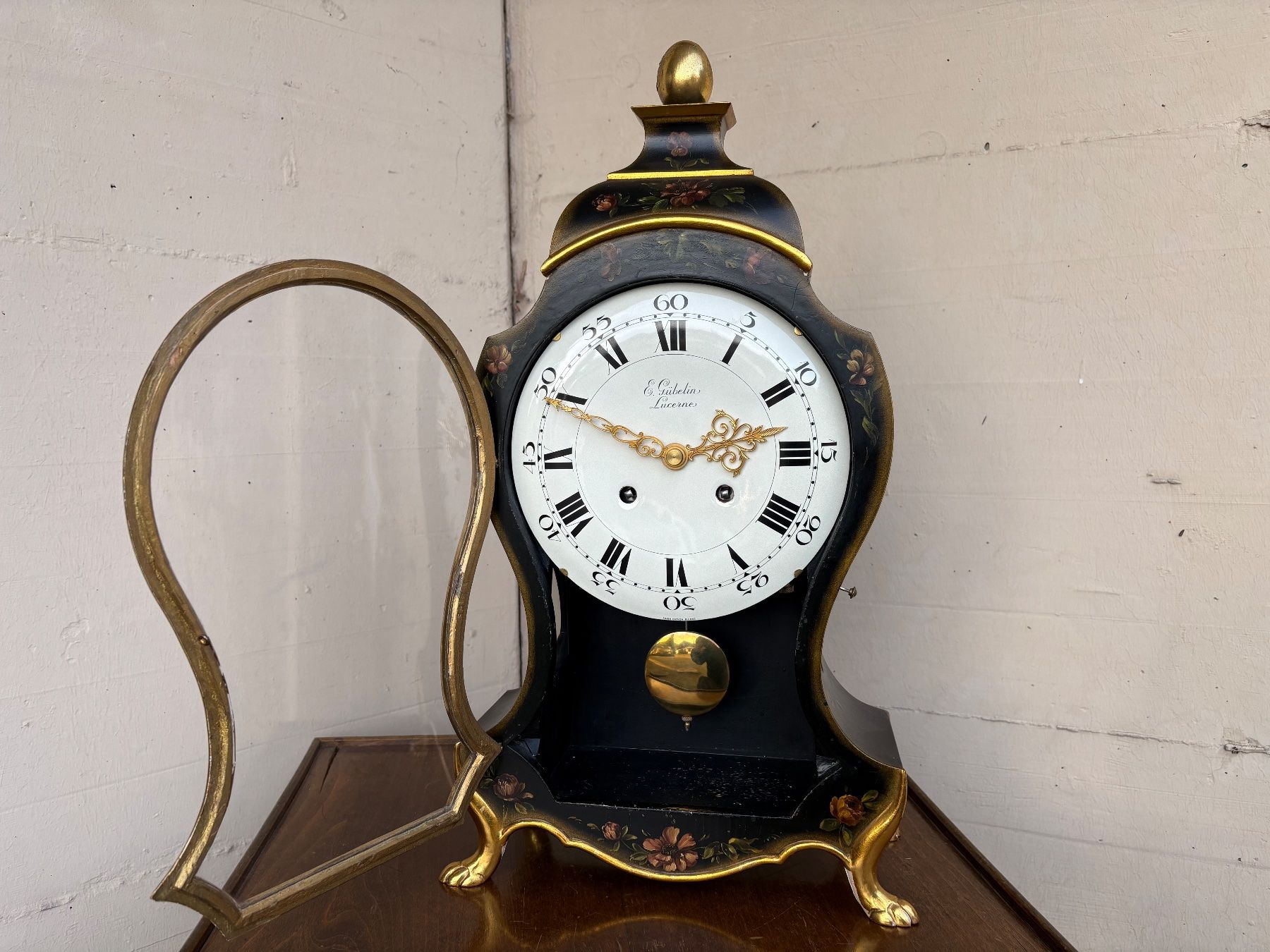 Gübelin Orologi da terra & Orologi da parete: Pendule E.Gübelin Lucerne – Usato da Einsiedeln venduto da E-Street 1