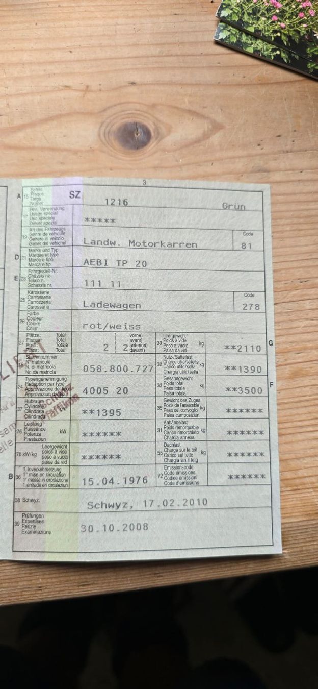 Traktoren: Aebi TP 20 – Gebraucht aus Tuggen von bam_c6ck 3