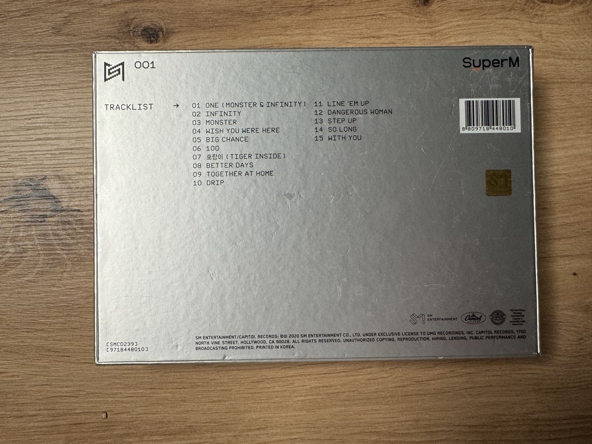 CD: SuperM - Super One Album Set - K-Pop CD Box – Usato da Biberist venduto da etesummer 1