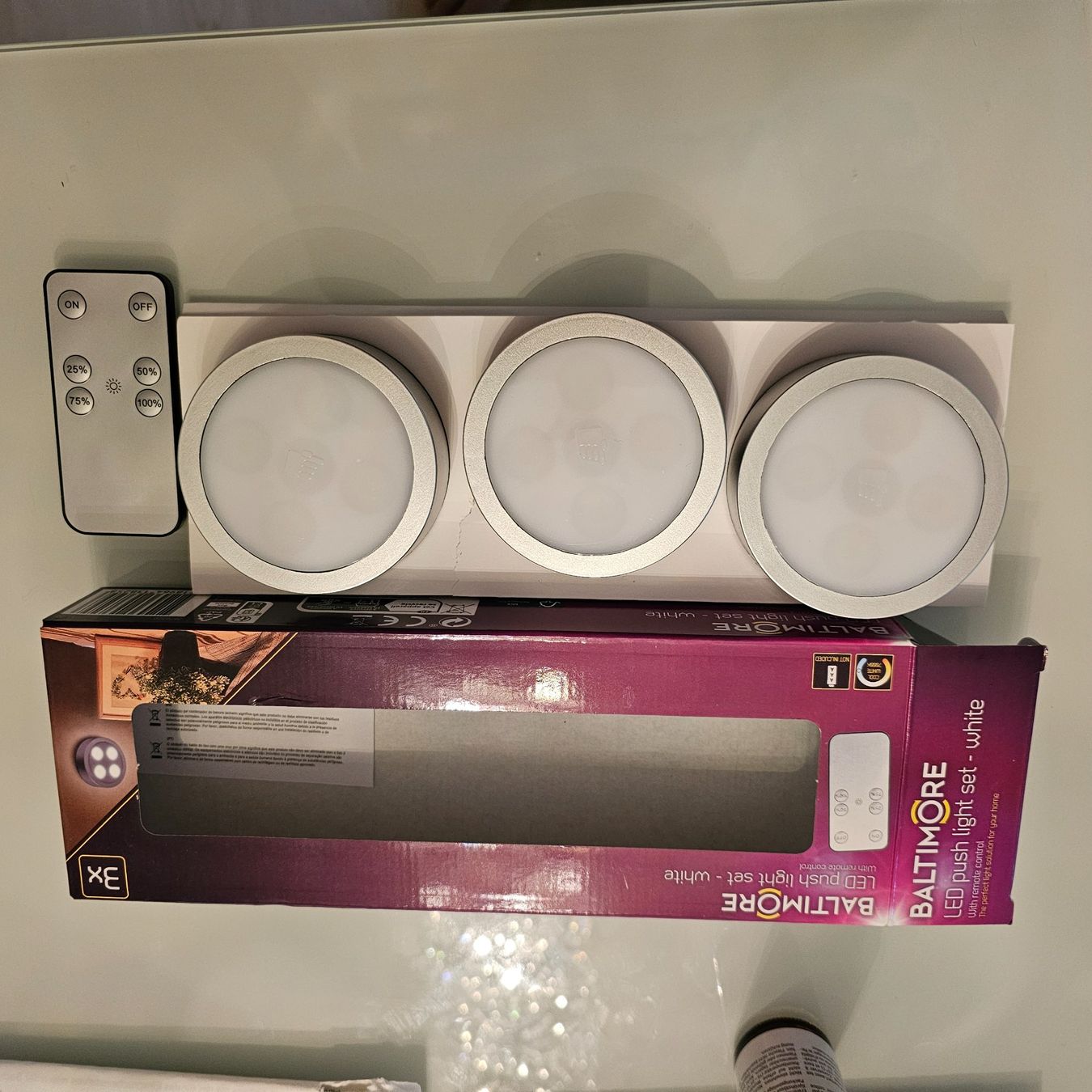 Lampade: Baltimore LED Push Leuchten  5 stück- Weiss, – Nuovo e nell'imballaggio originale da wolfhalden venduto da 46464646 1