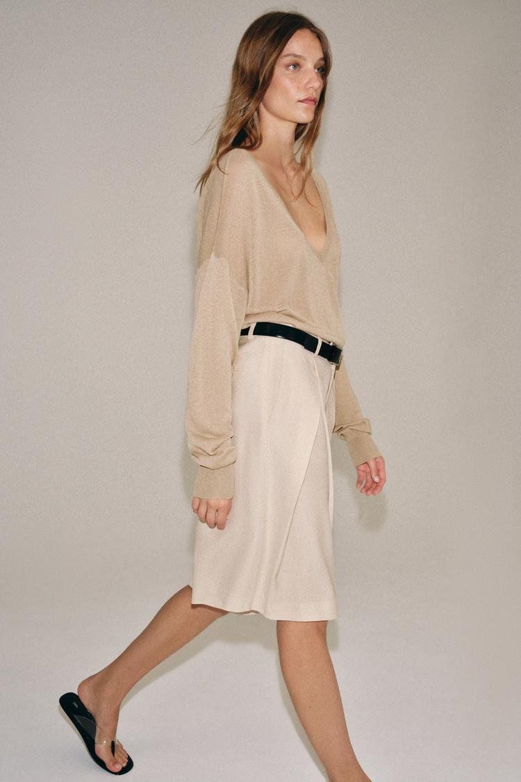 Zara Maglioni & Felpe: ZARA Feinstrickpullover V-Ausschnitt Pullover Gr.38-40 Neu – Nuovo e nell'imballaggio originale da Rotkreuz venduto da ILURENA 3