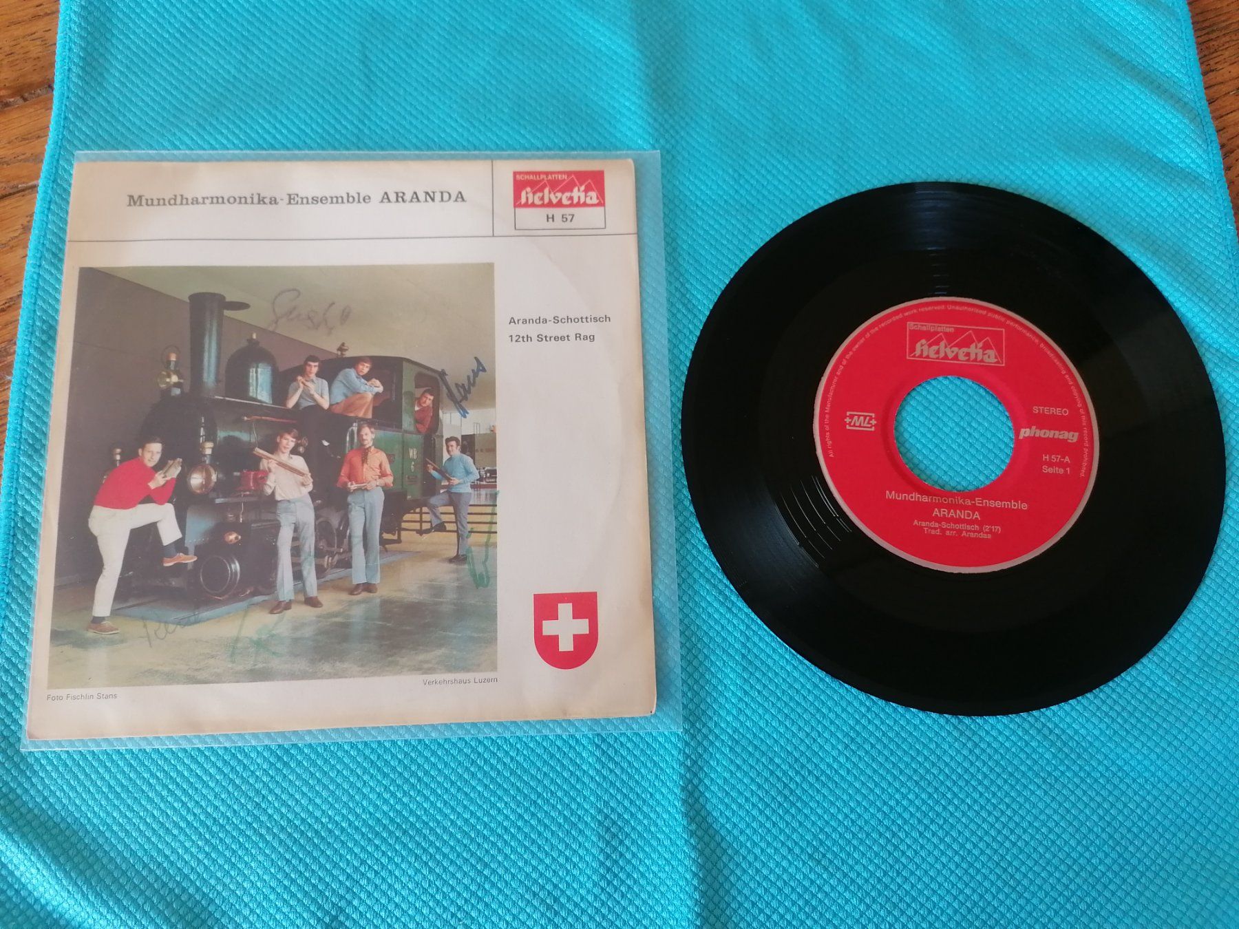 Schallplatten: Mundharmonika-Ensemble ARANDA – Aranda-Schottisch – Gebraucht aus Emmenbrücke von lamorak