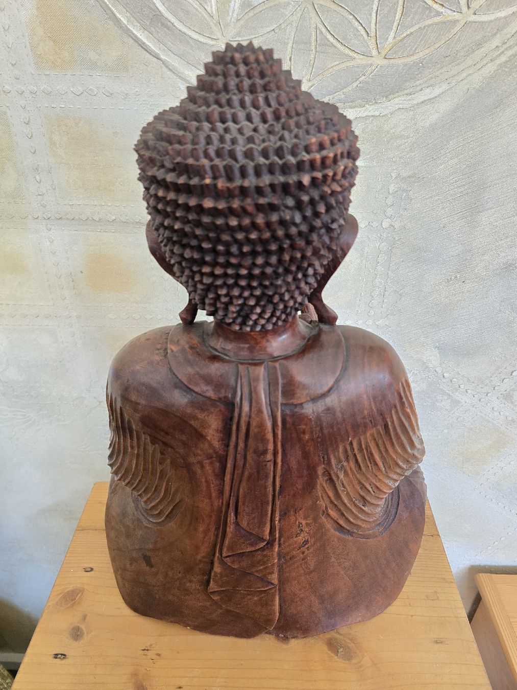 Sculture & Statue: Handgeschnitzte Buddha-Figur aus Holz, Deko-Objekt – Usato da Kestenholz venduto da _Nostalgia_ 4