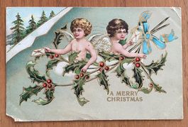 Weihnachtskarte aus CHICAGO - gelaufen: Dezember 1908