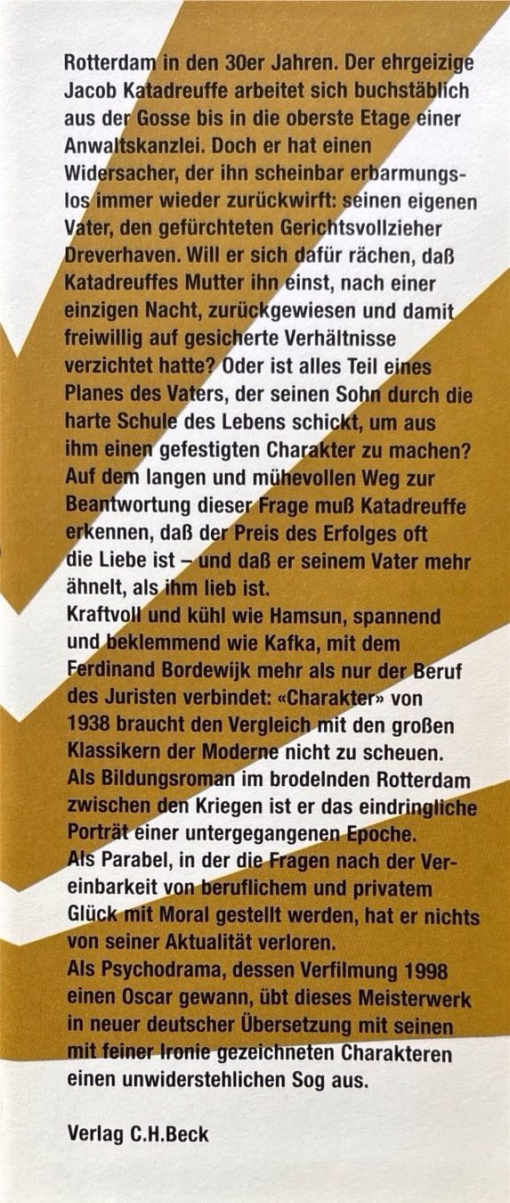 Libri: Bordewijk Ferdinand, Charakter – Nuovo (secondo la descrizione) da Sarnen venduto da Livres 2
