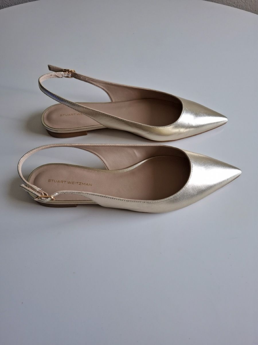 Stuart Weitzman Damenschuhe: Stuart Weitzman Slingback-Ballerinas aus Leder – Neu und originalverpackt aus Schaffhausen von R_Muzh 4