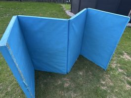 Klappmatte blau faltbar Turnmatte für Kinder gebraucht