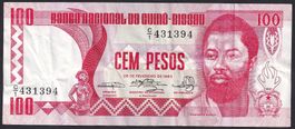 Guinea Bissau 100 Pesos 1983 selten