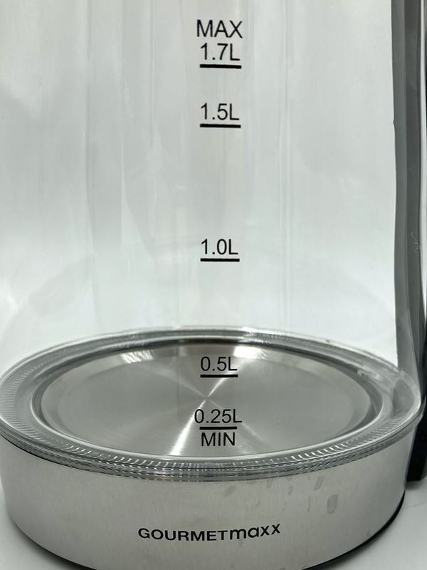 Bouilloires électriques: GOURMETMAXX | Wasserkocher | 1.7 L | Glas – Neuf (Voir description) à Wittenbach par Restwert_St-Gallen 2