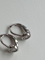 Ohrringe Silber mit Zirkon. ca 5mm