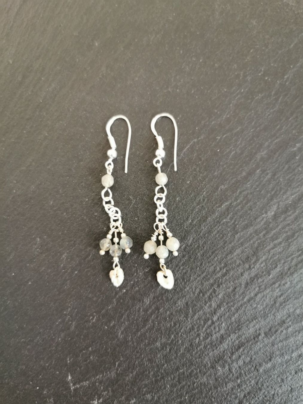 Orecchini pendenti & Orecchini a lobo: Boucles d'oreilles Ag 925 et Labradorite – Nuovo e nell'imballaggio originale da Veyrier venduto da Leilazizou 1