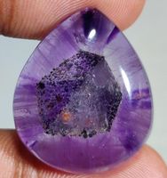Cabochon L-8608 – Trapiche Strahlen Amethyst 27X23X7mm 34 Ka