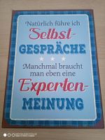 Blechschild Neu Selbst Gespräch 