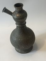 Alte orientalische Shisha Messing graviert 32 cm