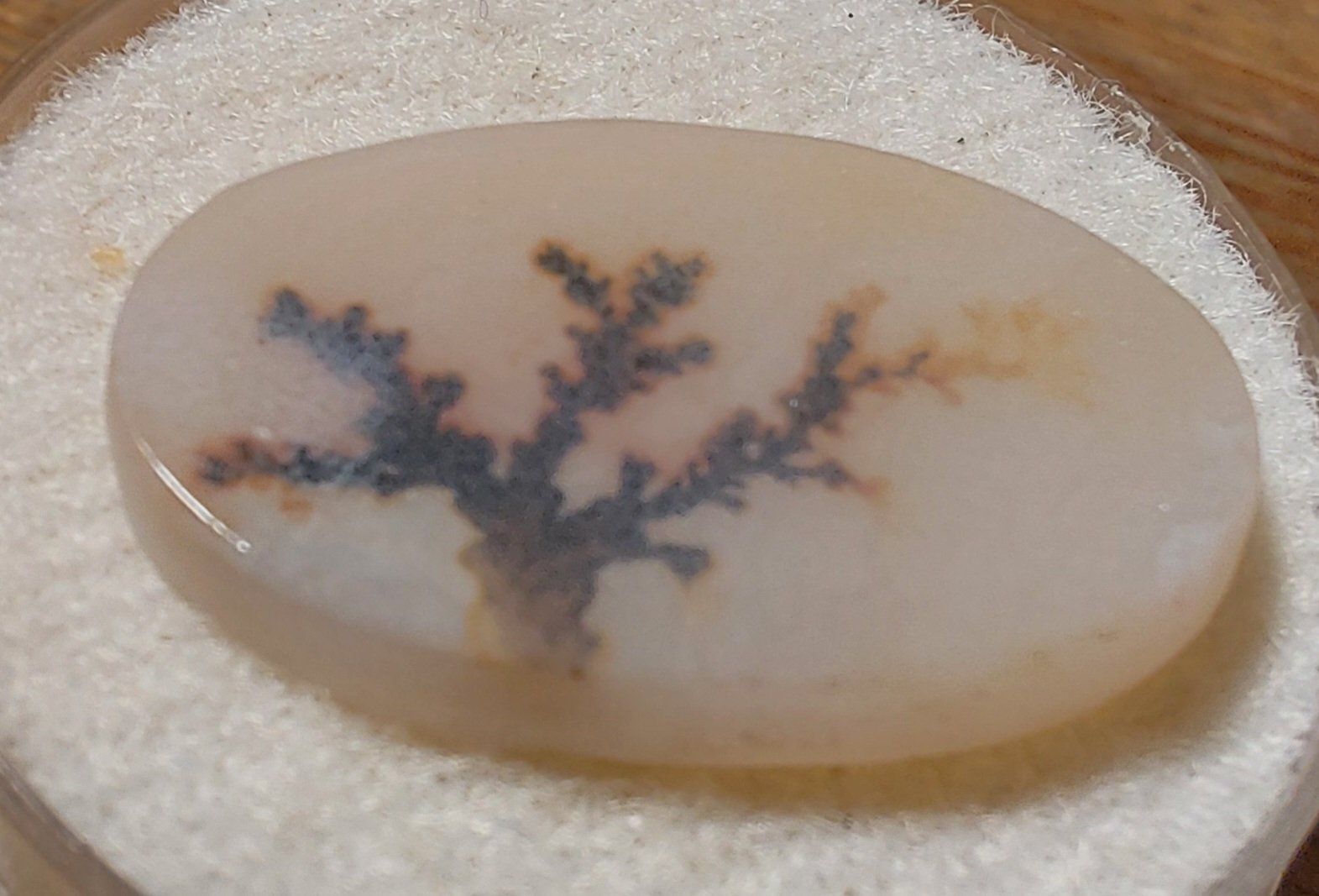 Pietre preziose: Ovaler Dendritenachat mit hübschem Baummotiv – Nuovo (secondo la descrizione) da Klingnau venduto da Tamina5 1