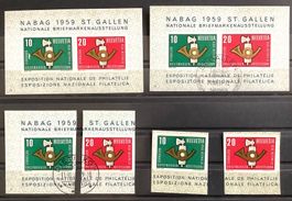 1959 NABAG Block ** und ET + Einzel ** und Gest.
