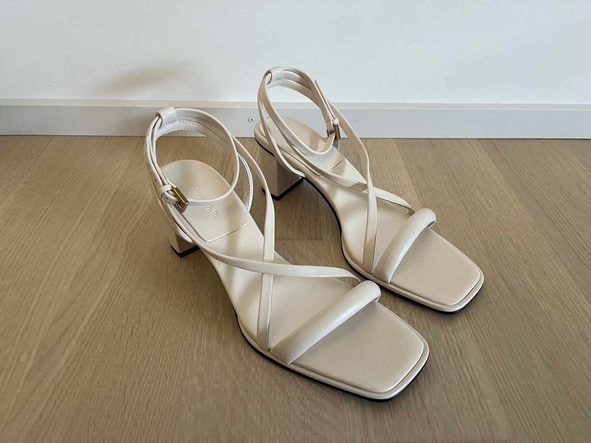 Massimo Dutti Damenschuhe: Massimo Dutti Sandalen Absatz beige – Neu (gemäss Beschreibung) aus Zürich von giuliak