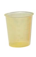 Medikamenten Becher, gelb