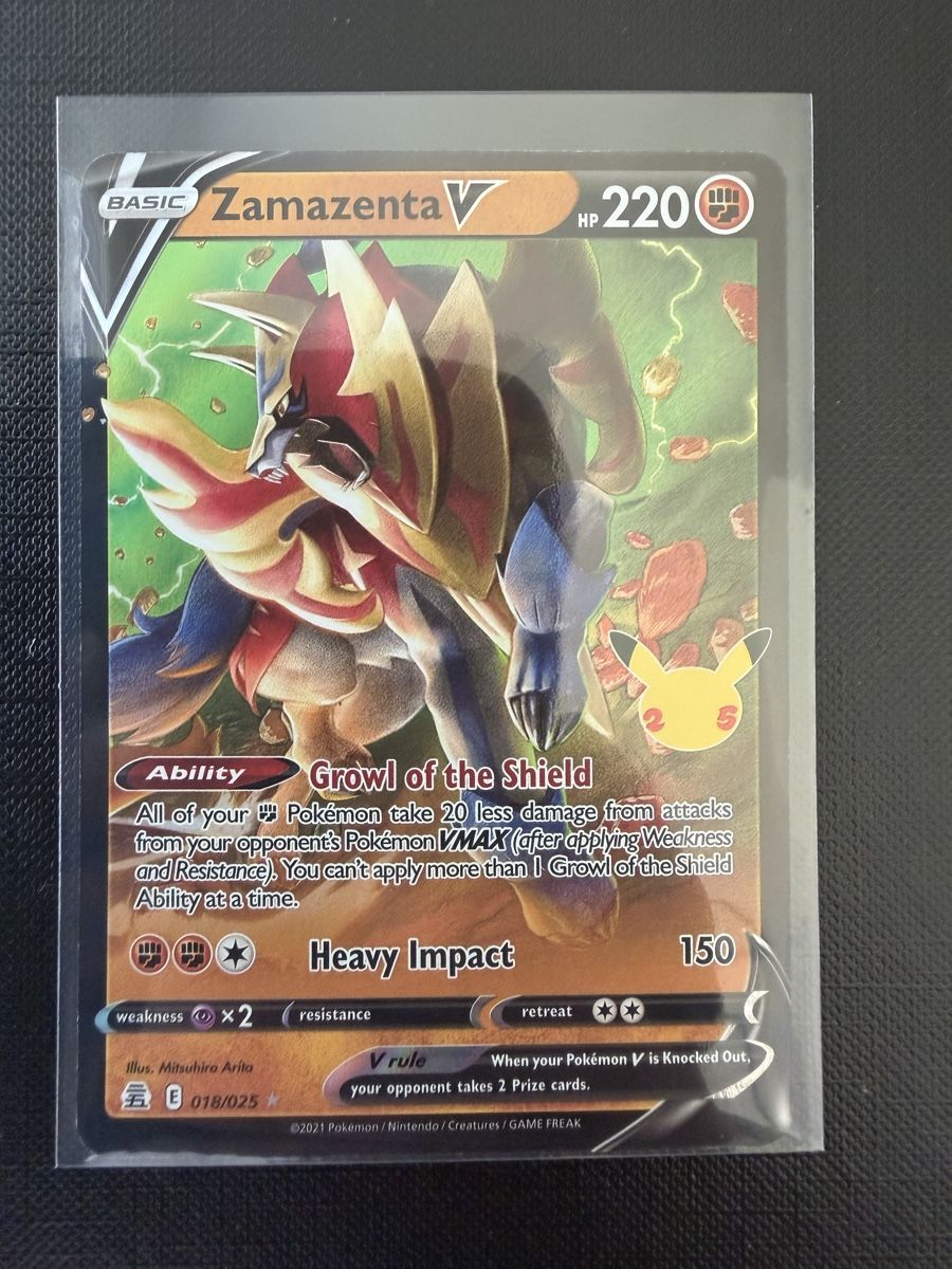 Pokémon Carte collezionabili: Zamazenta V #018 Celebration EN – Nuovo (secondo la descrizione) da Savigny venduto da Matgab94