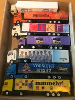 Sammlung 7x Sattelschlepper u.a. Saurer FRISCO, Milka, Coke