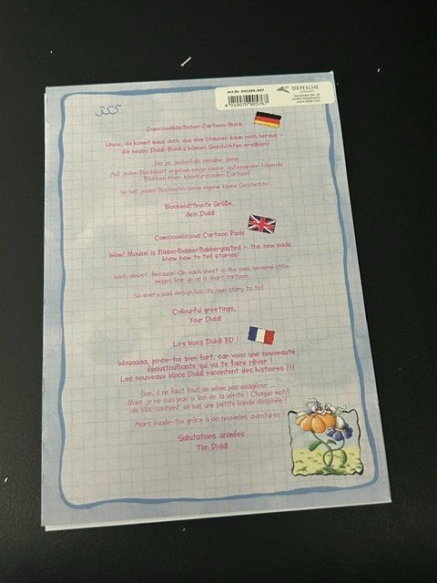 Blocchi: Diddl Comic Block, Rarität, A5, Nummer 355 – Usato da Kloten venduto da Monkell 1