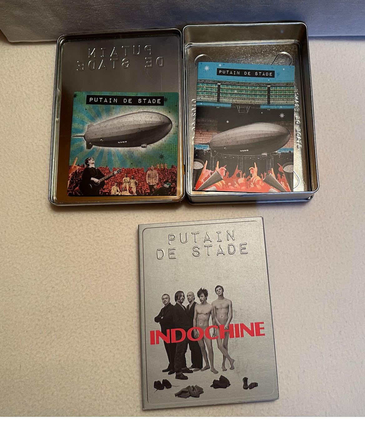 Tutti i DVDs: Coffret Indochine "Putain de Stade" 26.06.2010 – Usato da Ste-Croix venduto da mjmg