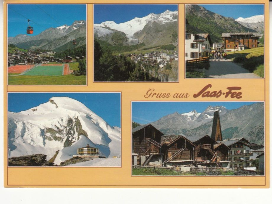 Cartoline postali: Saas Fee ca. 1980 – Usato da Bürglen TG venduto da StampGraf
